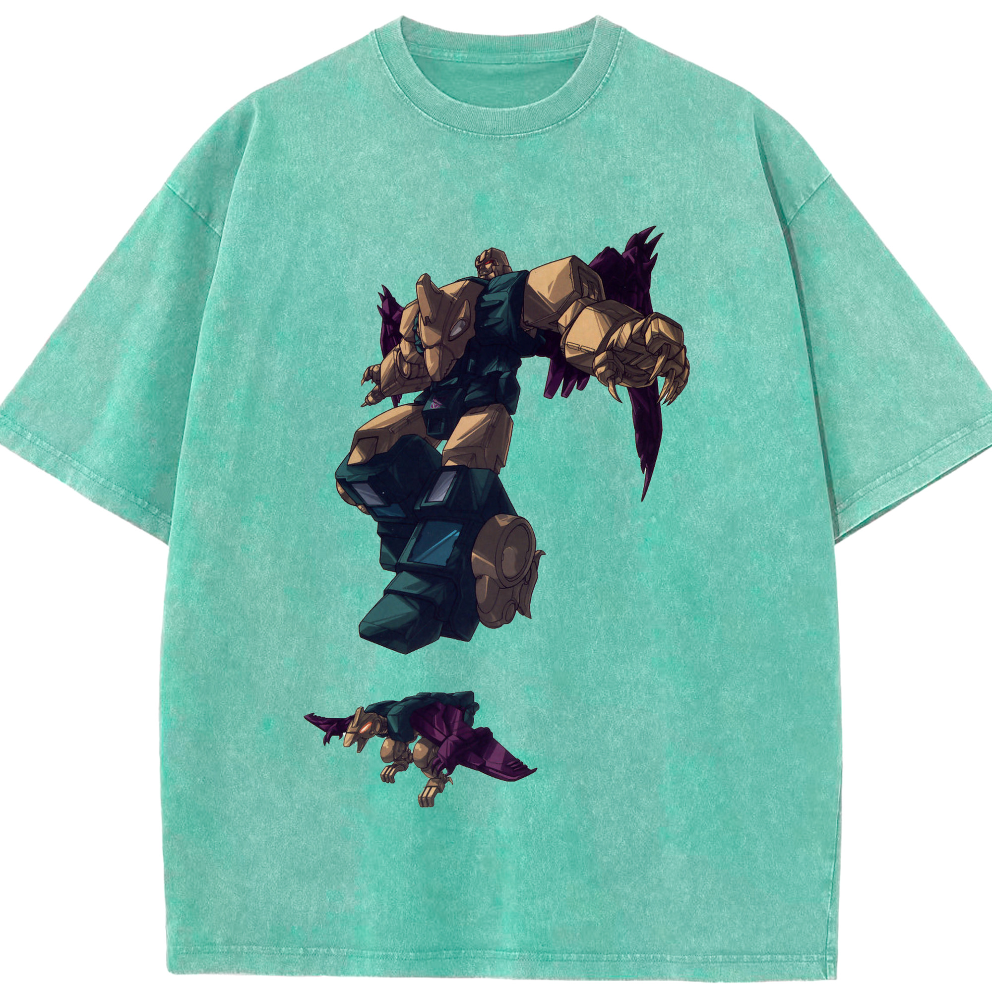 （画像用）  綿100% ヴィンテージ風 半袖Tシャツ（フロントプリント）